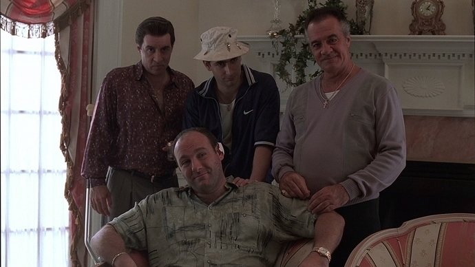 Sopranos - iedereen kijkt naar Carm - Tony Soprano - Golden Rolex Day-Date