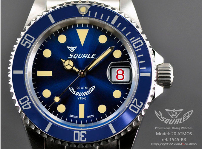 Squale blue subpatina