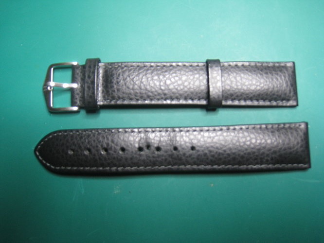 20mm zwart leer XL back