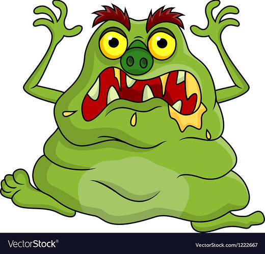 Seiko ugly-green-monster-cartoon-vector-1222667