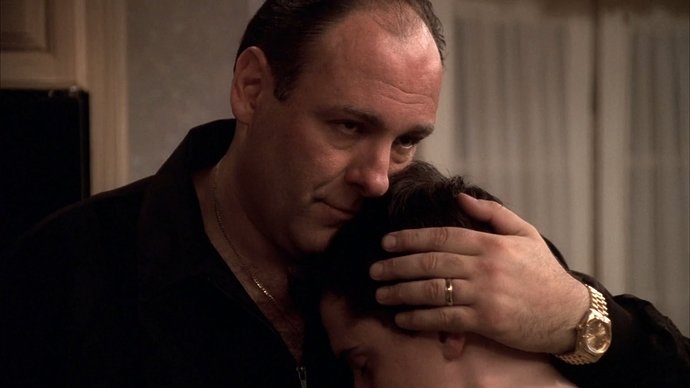Sopranos S04E13 1h-09m-05s - Tony Soprano - Golden Rolex Day-Date