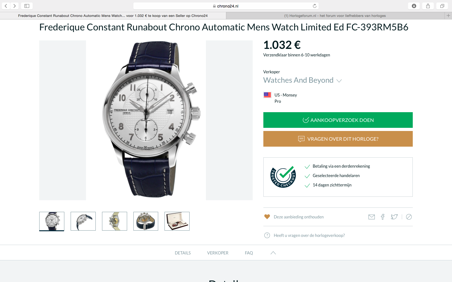 Chrono24, Advies aub - Ervaring met (Ver)Kopers - Horlogeforum.nl - het  forum voor liefhebbers van horloges
