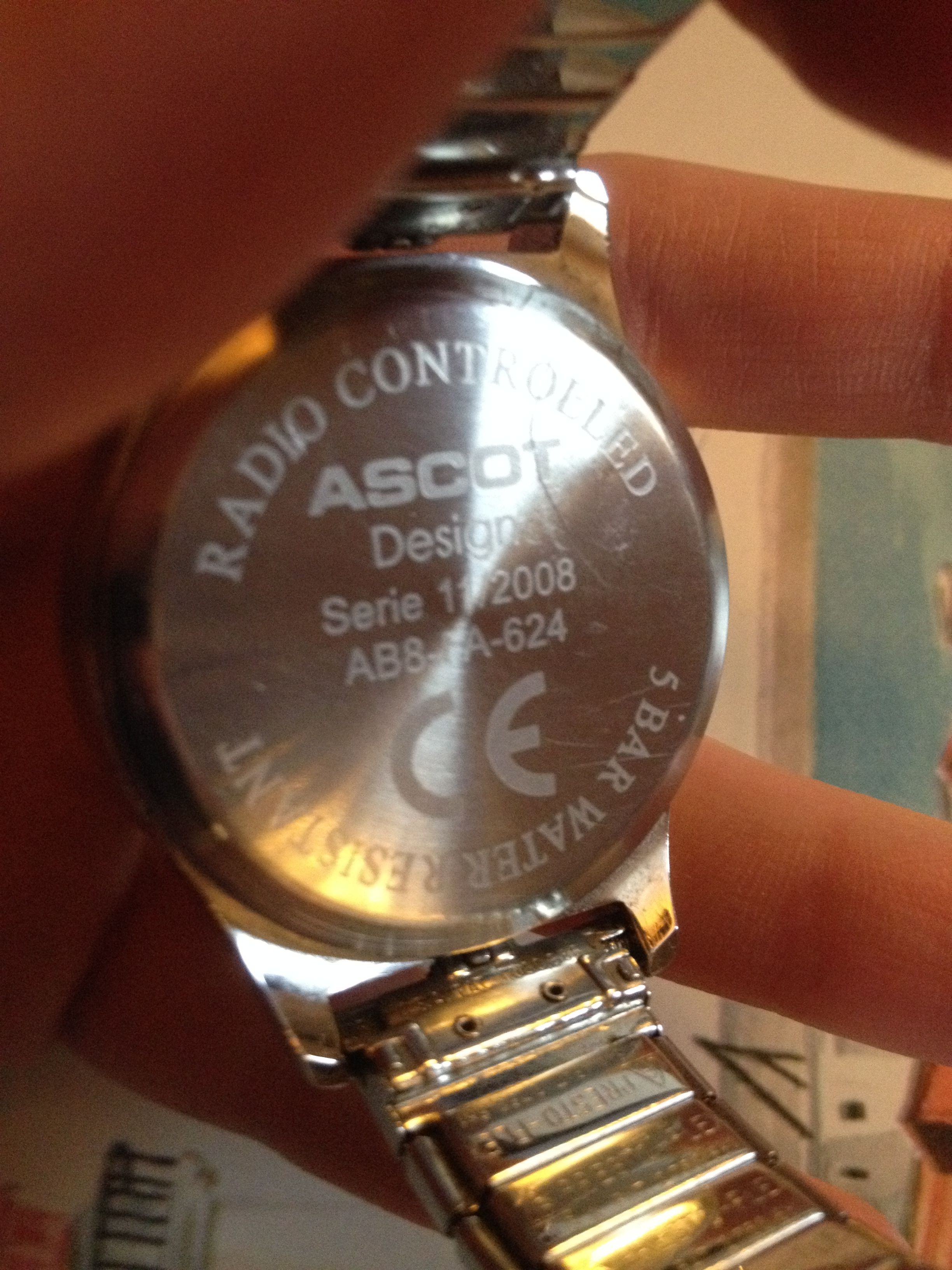 Tijd instellen ASCOT radio controlled horloge Algemene