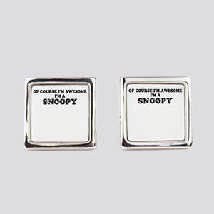 Of_course_Im_Awesome_Im_SNOOPY_Square_Cufflinks_300x300