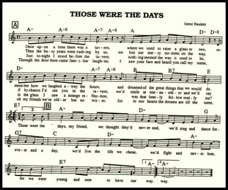 Those Were The Days Music